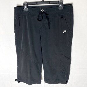 Vintage Nike Black Long Shorts Activewear Athletic Workout Shorts M